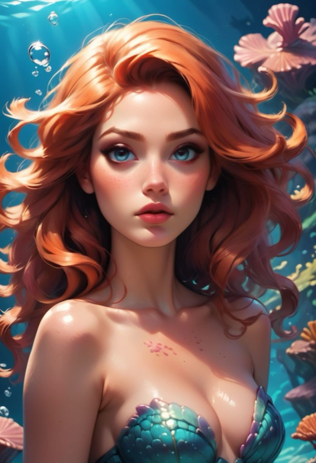 Coral Ashveil - personaje IA de contraste