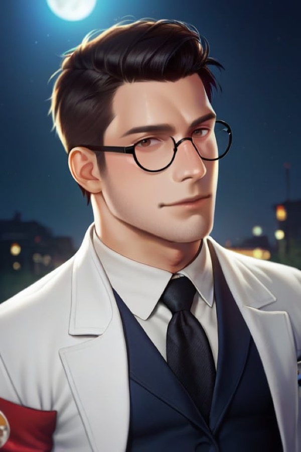 Night Shift Doctor Boyfriend - AI-персонаж контрастный