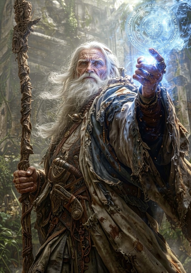 Court Wizard - personaje IA de contraste