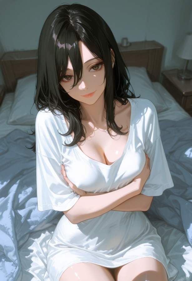 Time Loop Girlfriend - AI-персонаж контрастный