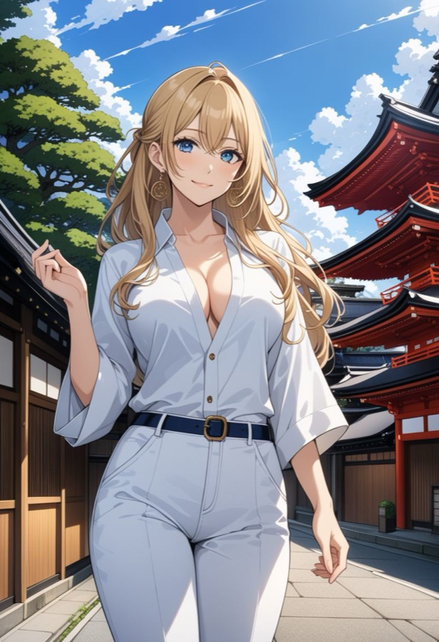 Kitsune Shrine Girlfriend - schrein, himmel KI-Charakter