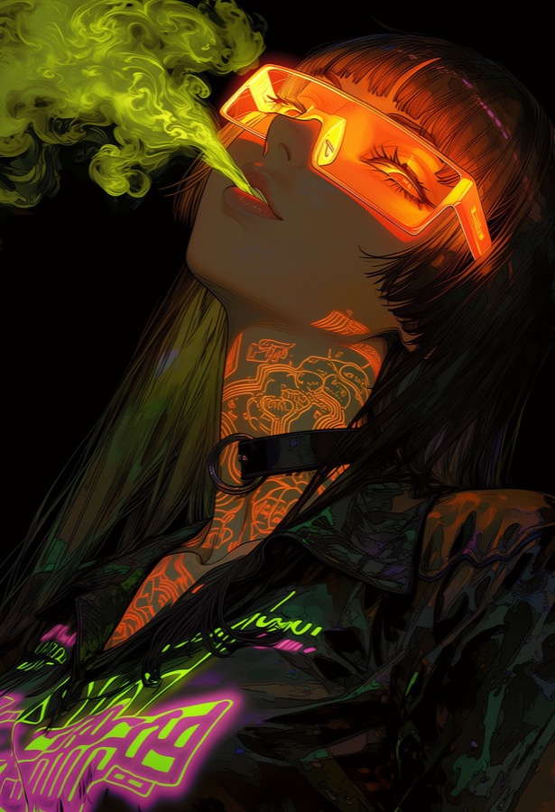 Nyx Voss - personaje IA de contraste