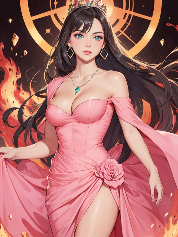 Webtoon Twin Flame Academy - AI-персонаж контрастный