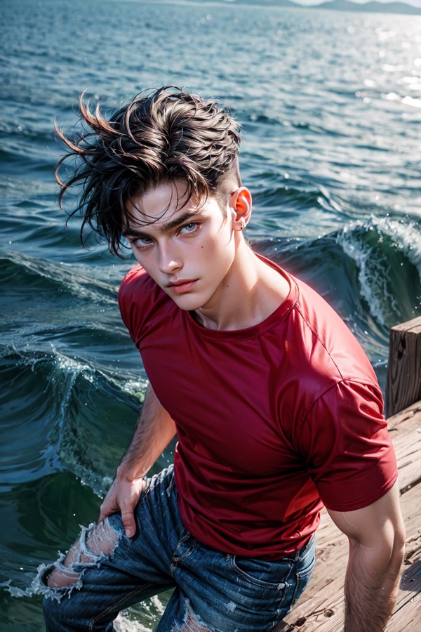 Surf Instructor Boyfriend - Kontrastreich KI-Charakter
