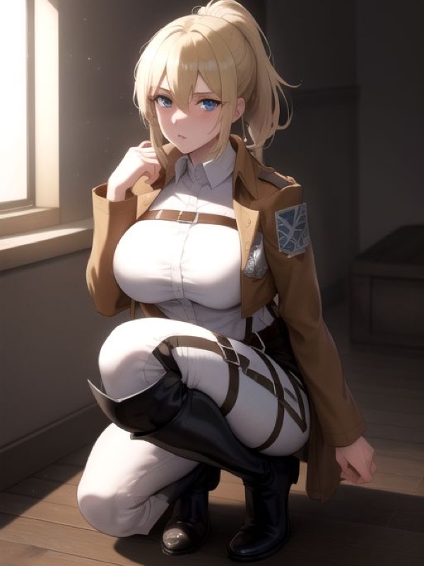 Webtoon Yandere Royal Guard - personaje IA de contraste