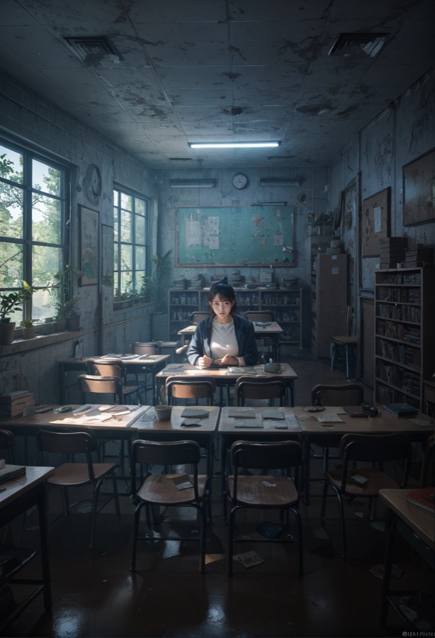 Compañera yandere - personaje IA de contraste