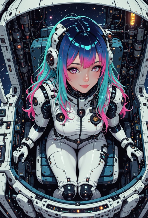 Amazing Sci-fi Anime - personaje IA de contraste