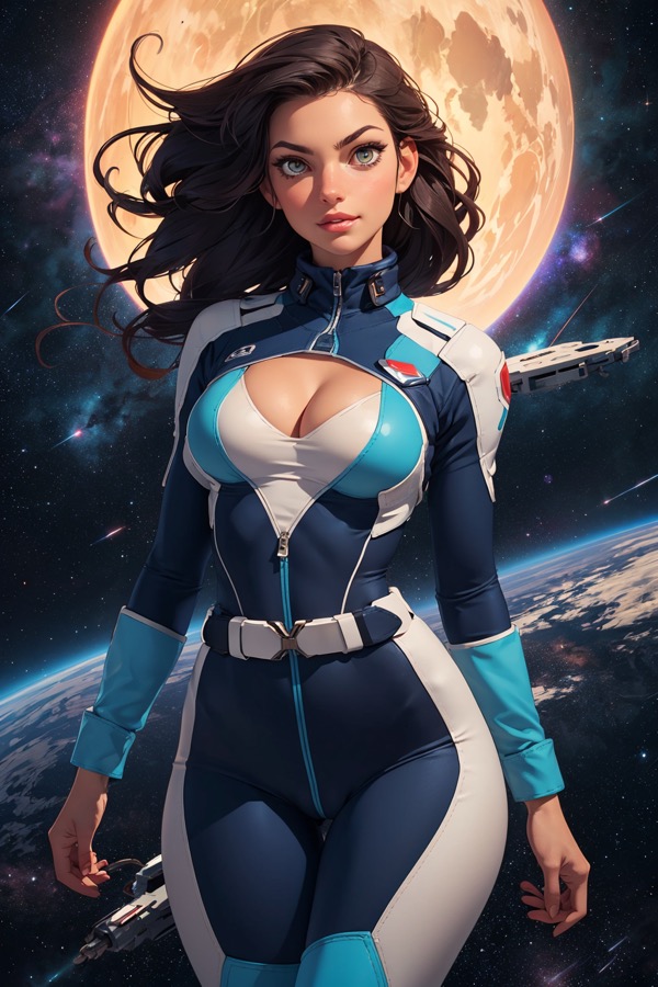 Hot Alien Girlfriend Conquer - personaje IA de contraste
