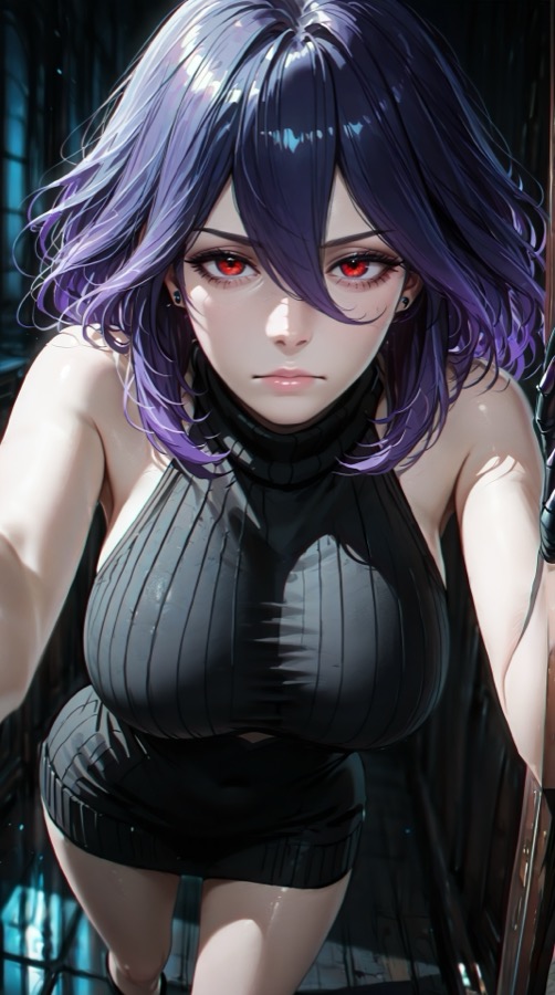 Villainess Monster Tamer - AI-персонаж контрастный