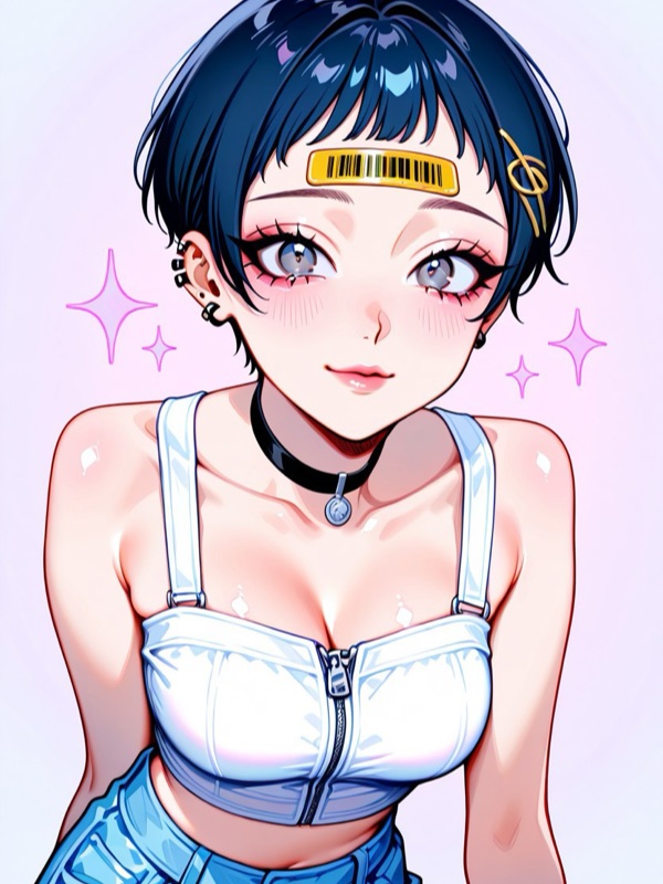 Webtoon Bully Girl - Kontrastreich KI-Charakter