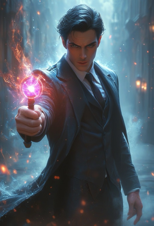 Fiction Fantasy Detective - AI-персонаж контрастный