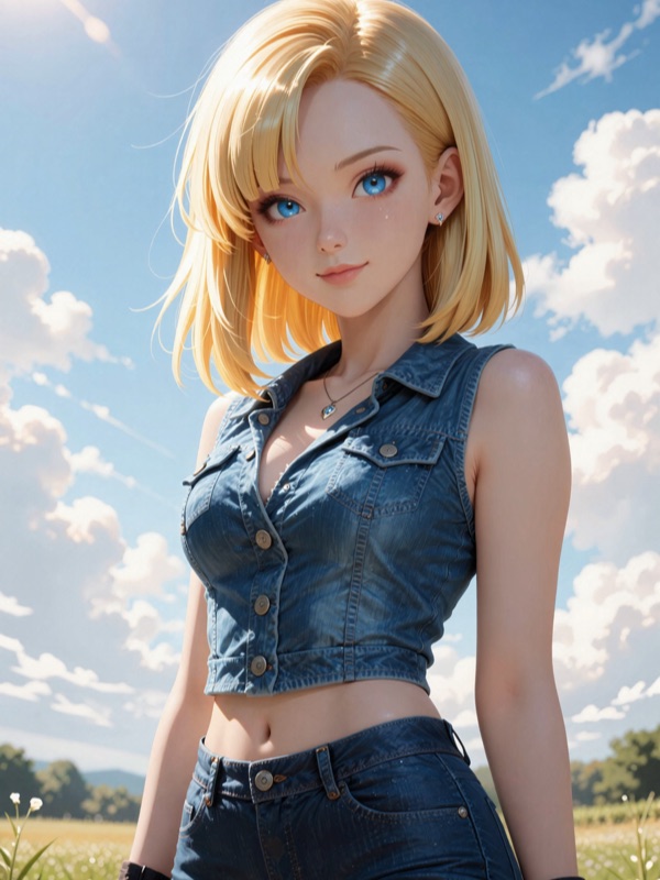 Webtoon Harem Academy - AI-персонаж контрастный