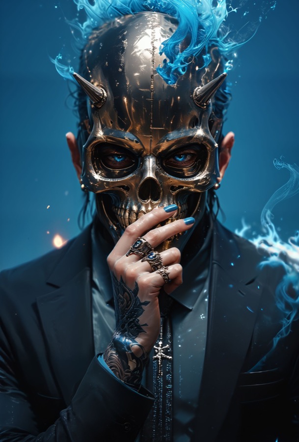 Massive Gothic Vampire - personaje IA de contraste