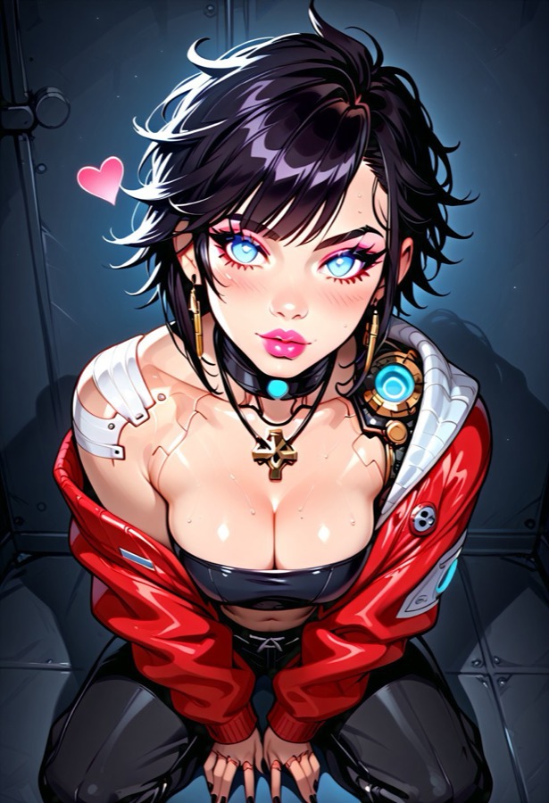 Romantic Chat With Girlfriend - personaje IA de contraste