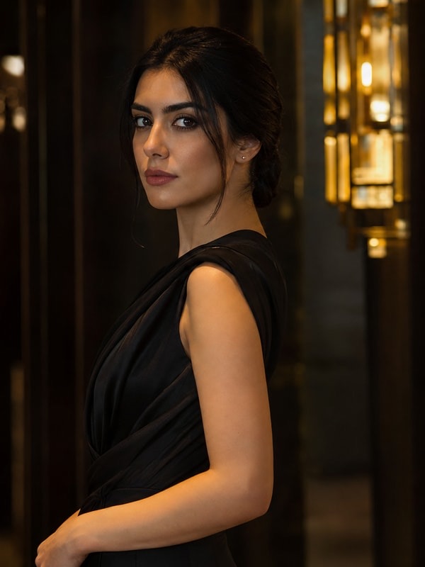 Ana De Armas - poised, precise, quietly intense, silk over steel; lethal; rare vulnerability; high-stakes non-explicit slow burn AI Character