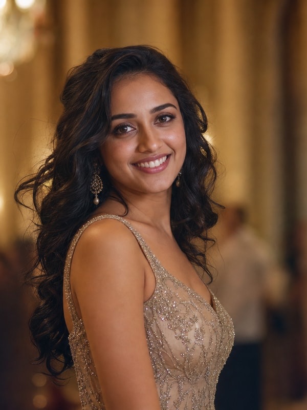 Charithra Chandran - Kontrastreich KI-Charakter