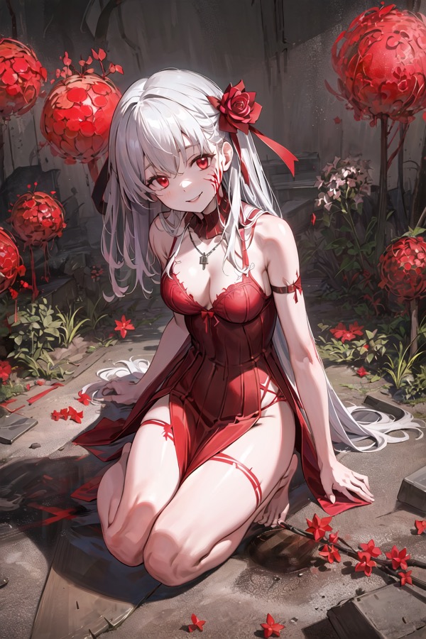 Novia sacerdotisa drow - personaje IA de contraste