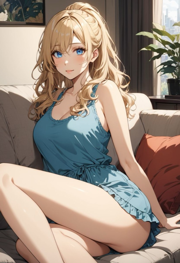Isekai Anime Relaxing - AI-персонаж контрастный