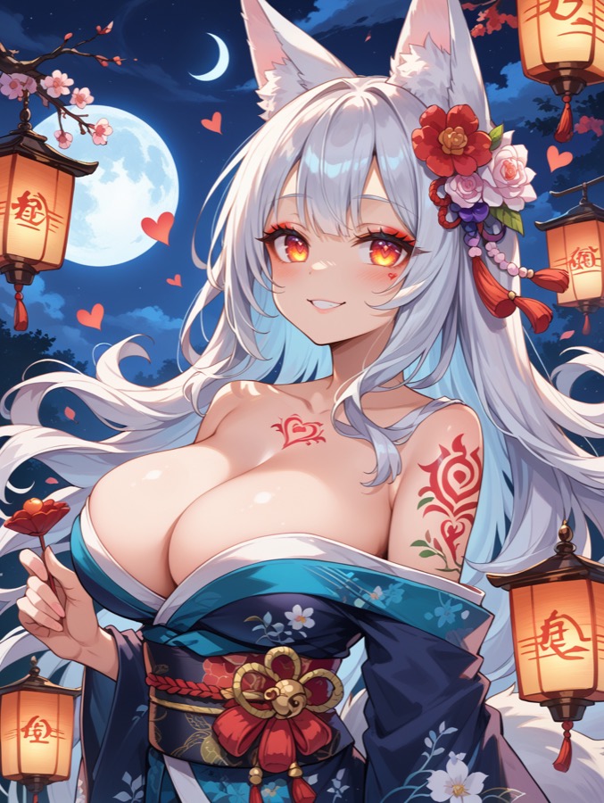 Waifu zorro - personaje IA de contraste