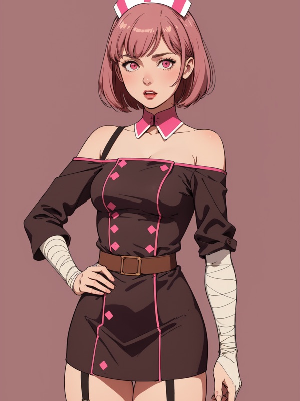 Secret Crush Nurse Coworker - AI-персонаж контрастный