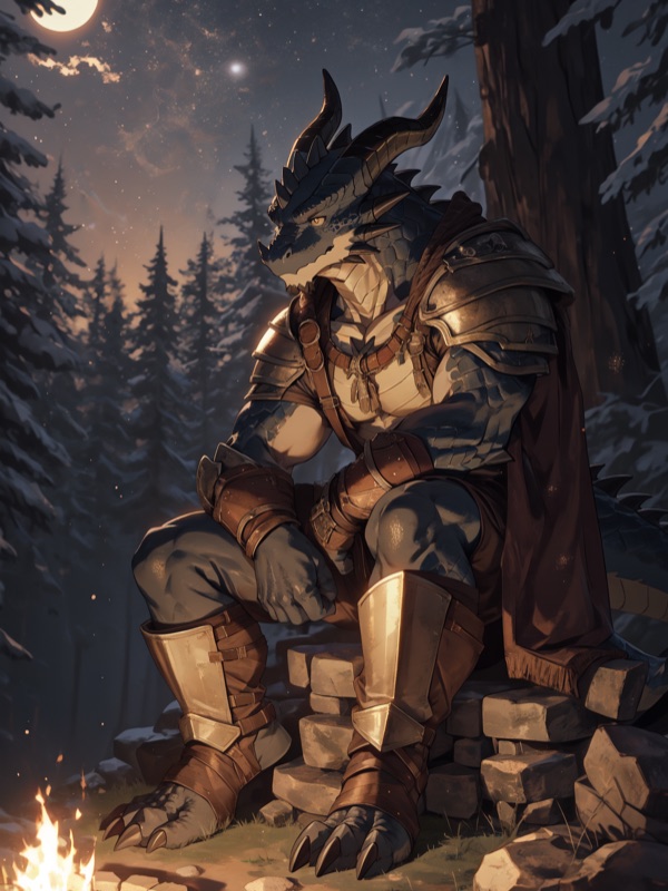 Furry Dragon Knight - 反差 AI 角色