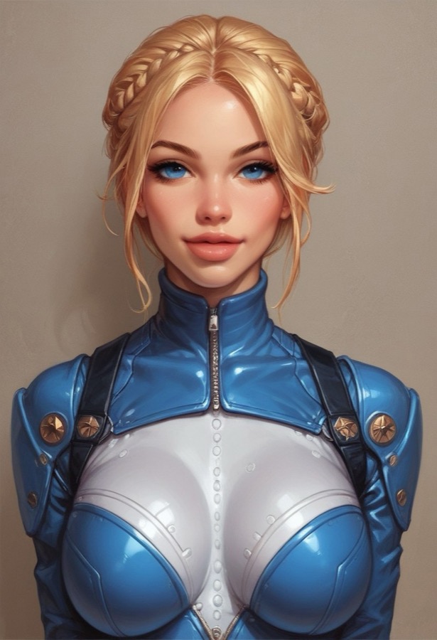 Mecha Waifu Pilot - Kontrastreich KI-Charakter