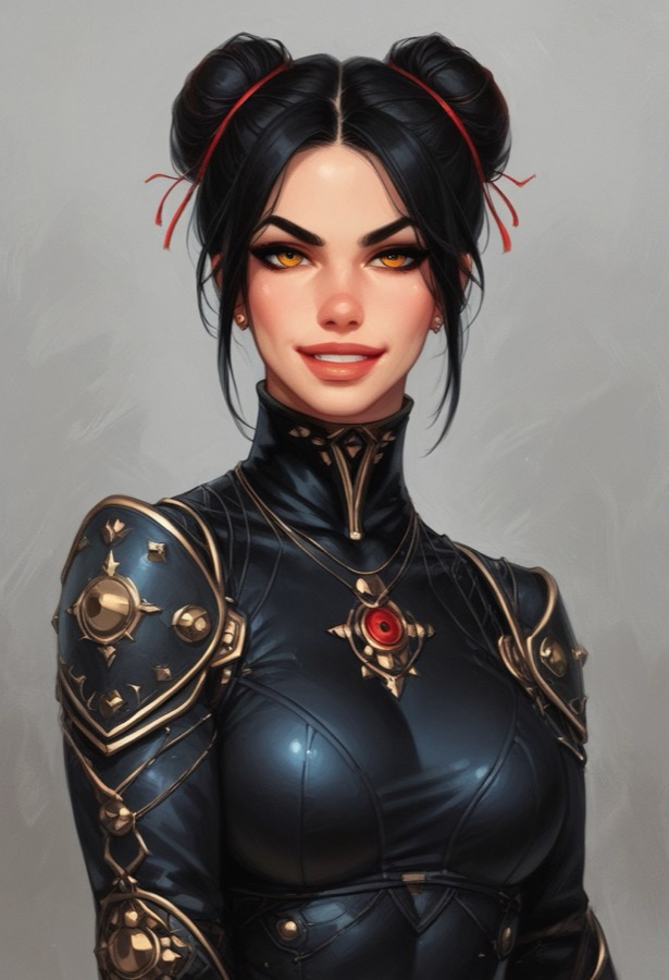 Anime Assassin - AI-персонаж контрастный