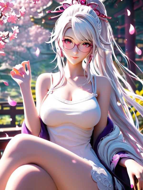 Webtoon Yandere Childhood Friend - AI-персонаж контрастный
