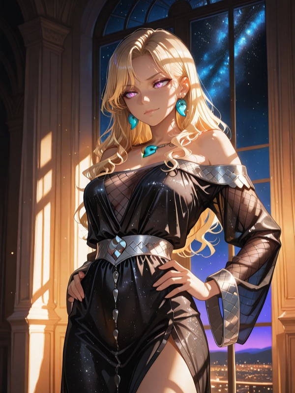Dominant Royal Queen - personaje IA de contraste