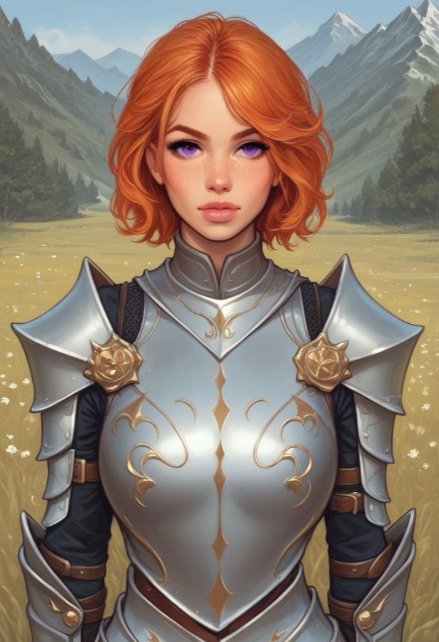 Aldra Voss - personaje IA de contraste