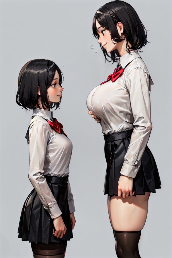 Anime Student Council Vice President - AI-персонаж контрастный