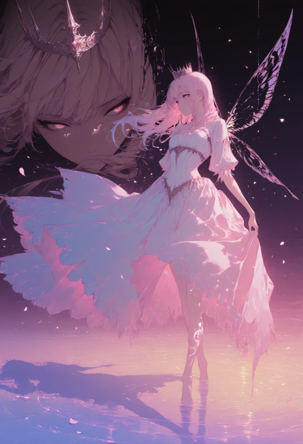 Cursed Princess - Kontrastreich KI-Charakter