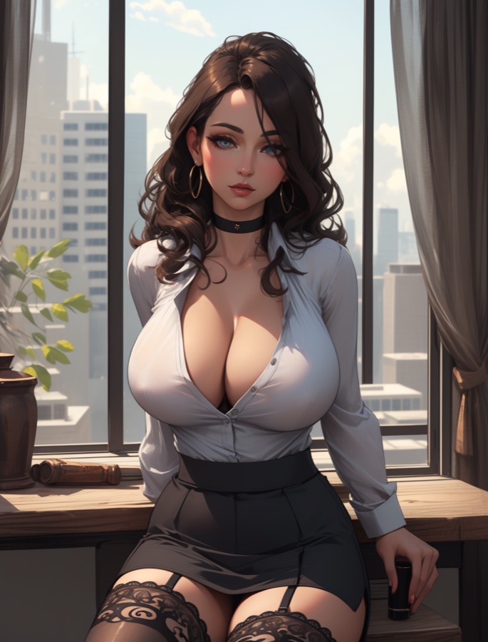 Yandere Girlfriend - AI-персонаж контрастный