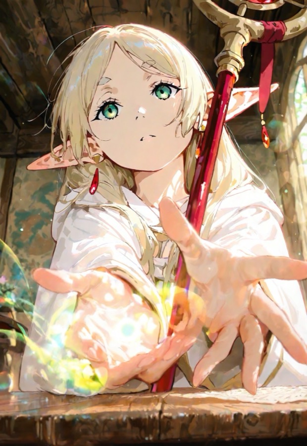 Fantasy Magic Romance - AI-персонаж контрастный