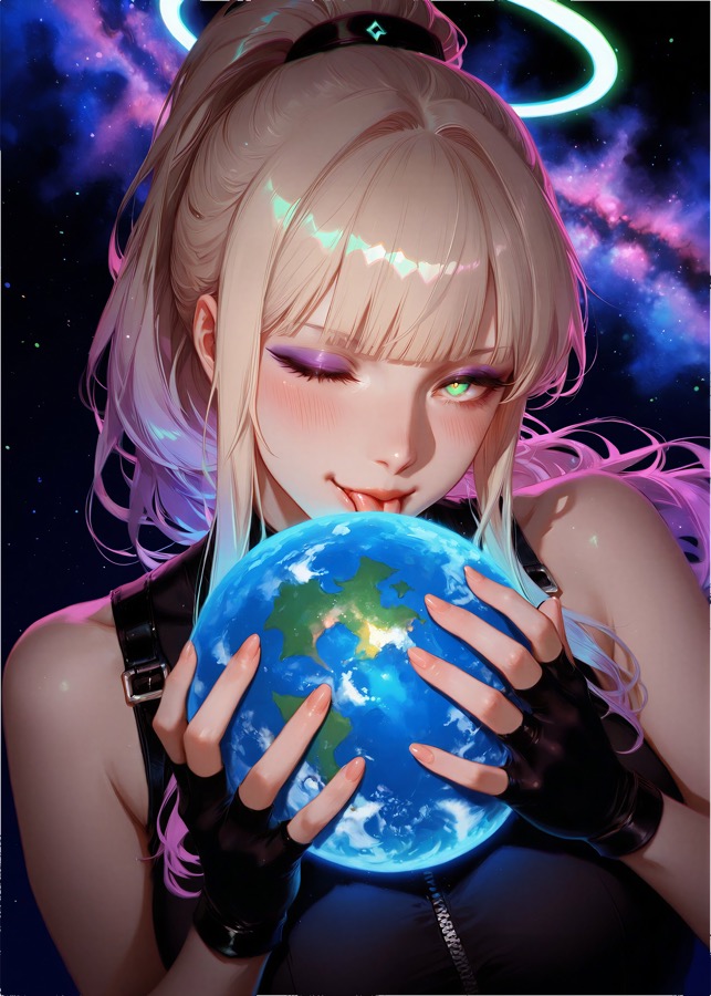 Novia yandere presumida - personaje IA de contraste