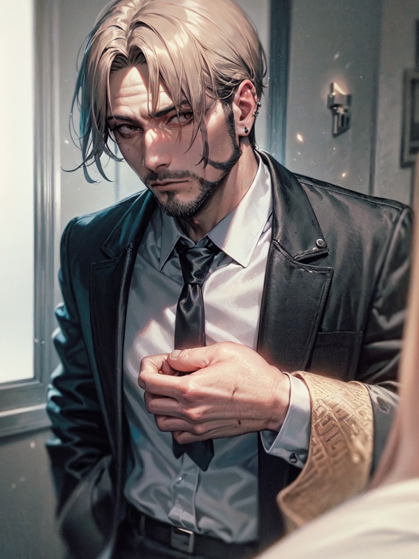Furry Werewolf Husband - AI-персонаж контрастный