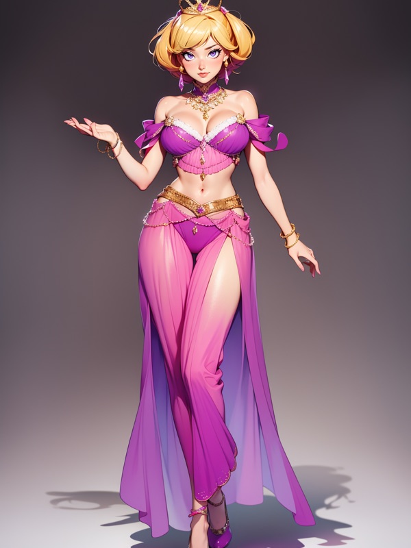 Harem Royal Princes - personaje IA de contraste