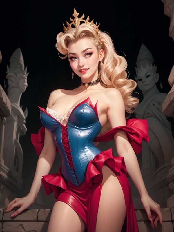 Harem Vampire Mansion - AI-персонаж контрастный