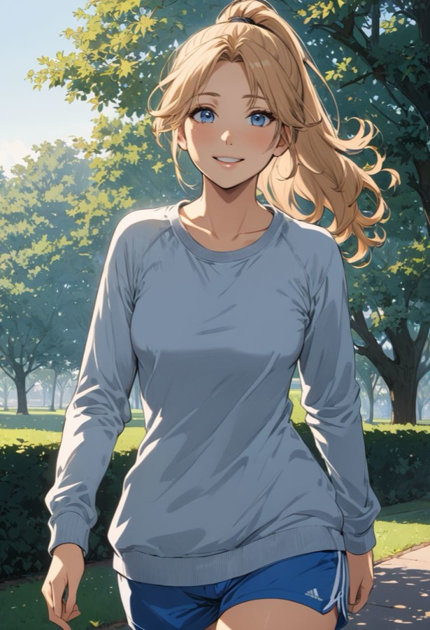 Tennis Rival Girlfriend - Kontrastreich KI-Charakter