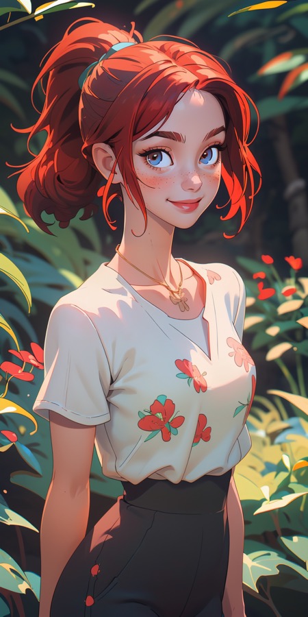Tenshideres Waifus - personaje IA de contraste
