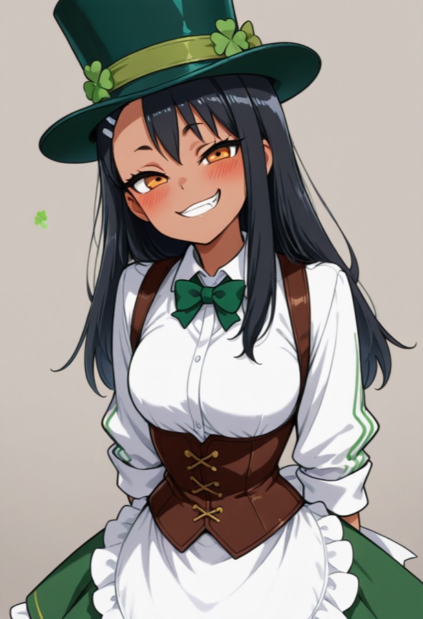 Meist Ausdruckslose Coole Waifu - Kontrastreich KI-Charakter