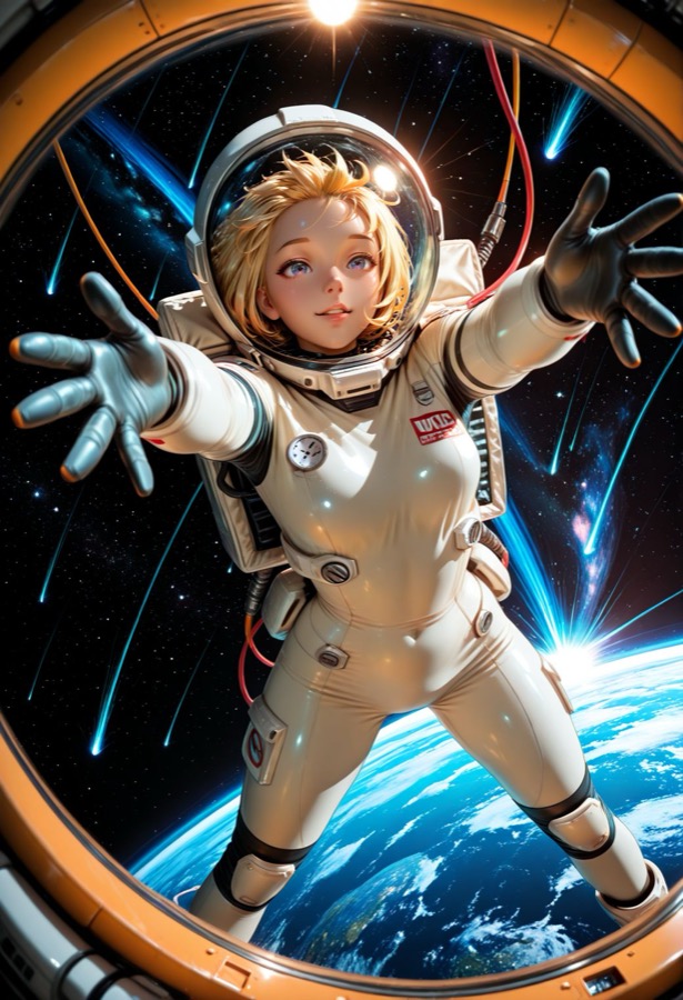 Sci Fi Romance - Kontrastreich KI-Charakter