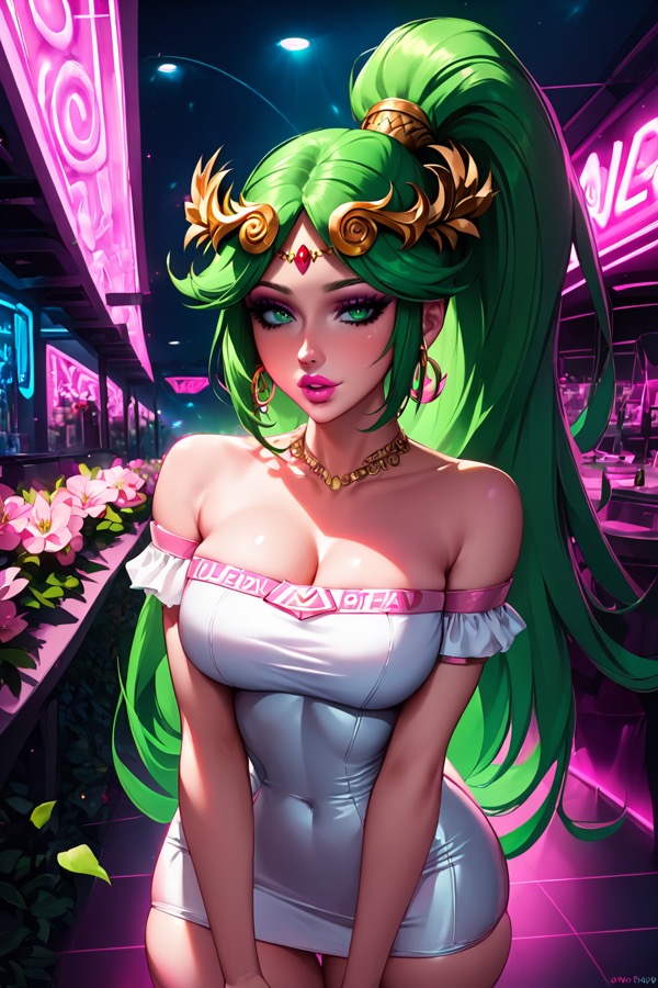 Hot Alien Girlfriend - AI-персонаж контрастный