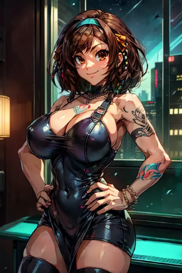 Cyberpunk Girlfriend - cyberpunk, neon AI Character