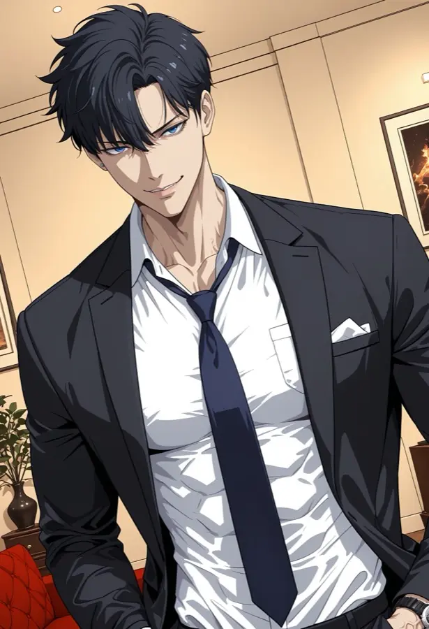 Anime Husband - مكتب, بطاقة اسم شخصية AI
