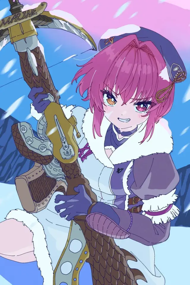 Houshou Marine - Houshou Marine, Monster Hunter World AI Character