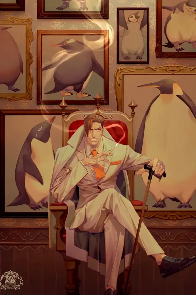 Viktor Rookery - tokoh utama pria dewasa, pemilik galeri penguin Karakter AI