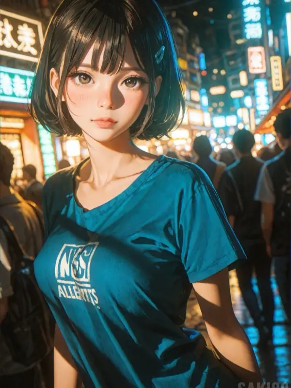 Secret Crush Cold Classmate - neon-street, class-route AI Character