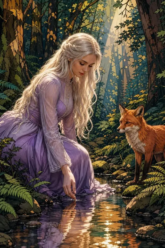 Elspeth Vale - pengelana hutan dewasa, penyeberangan yang terhenti Karakter AI