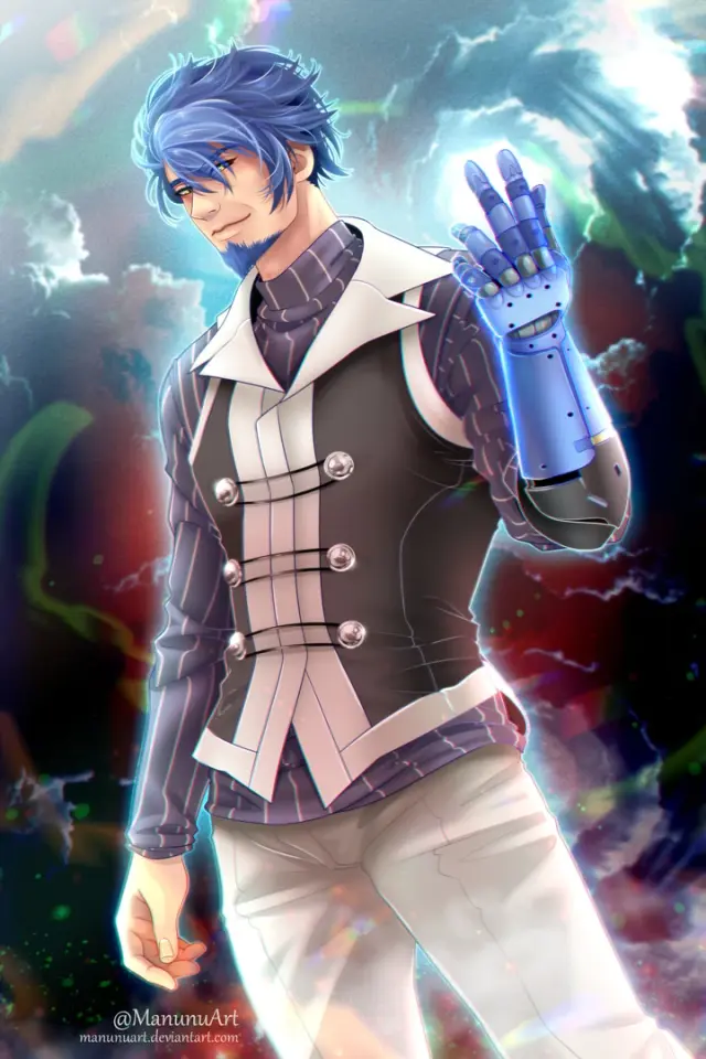 Bram Axiom - mature adult male, prosthetics engineer AI Character